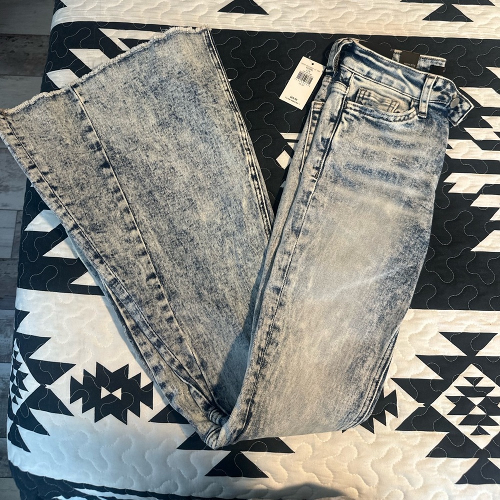 Flying Monkey Acid Wash Super Flare jeans
